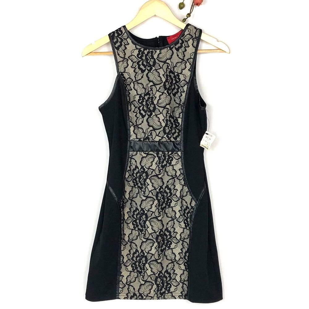 Akira Chicago Dress Black Lace Size M